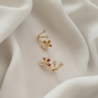 BRINCO 3 GALHOS FLORZINHA + ZIRCONIAS