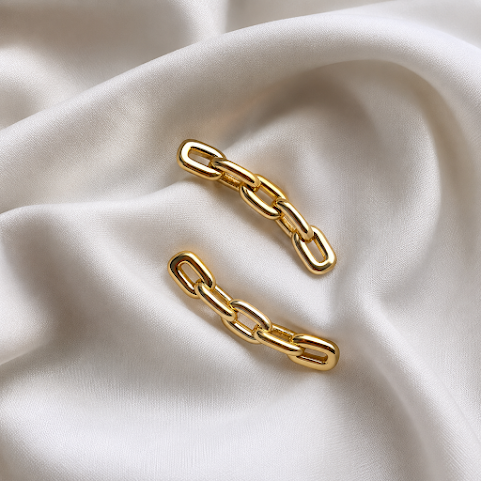 Brinco Earcuff Corrente 5 Elos.